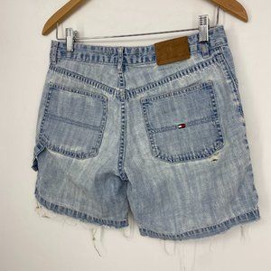 Vintage Tommy Hilfiger Distressed Jean Shorts
